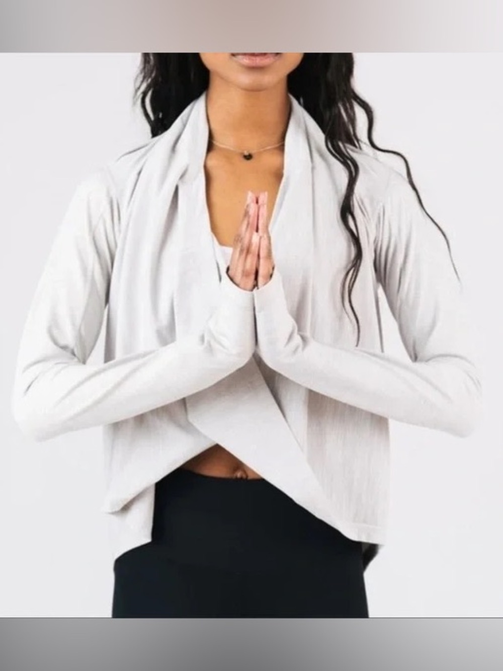 Zyia Active Grey Yoga Shawl